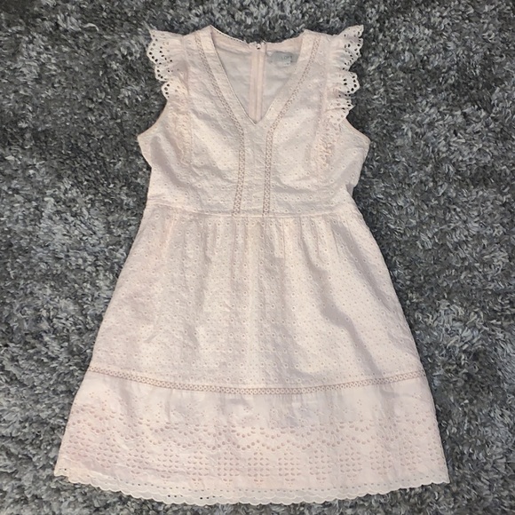 Jcrew Light Pink eyelet dress - Picture 5 of 5